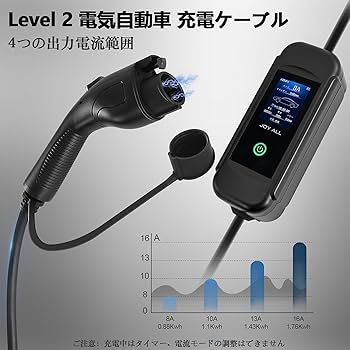 Amazon.co.jp: joy all 電気自動車充電ケーブル SAE J1772 EV充電