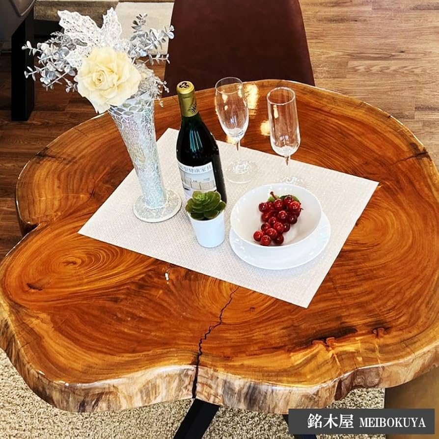 Amazon｜銘木屋 天然 欅 輪切り 一枚板 ケヤキ 希少木材 天然木