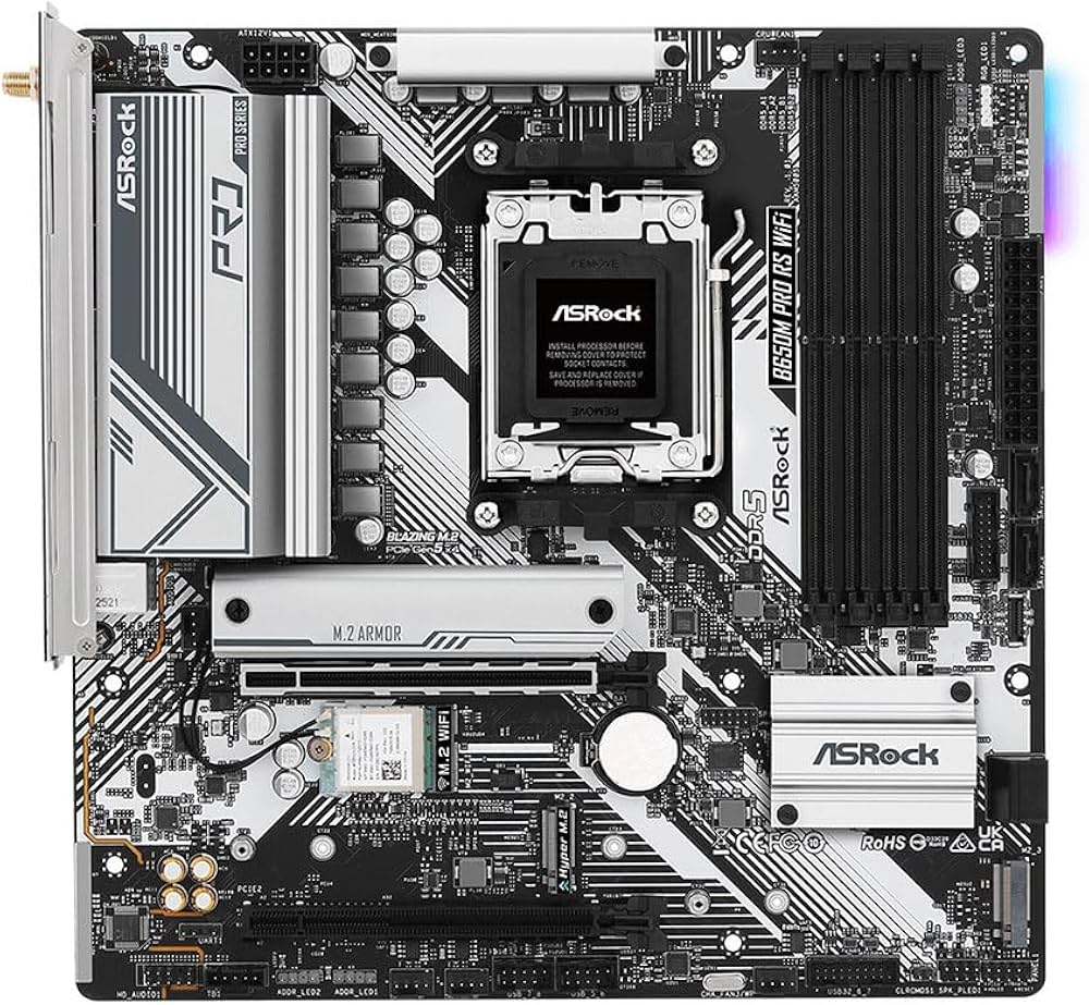 Amazon | Asrock B650MProRSWiFi Mb Asrockb650m Pro Rs WiFi R