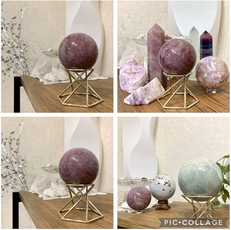 Amazon.co.jp: レア ラベンダーローズクォーツ スフィア マダガスカル