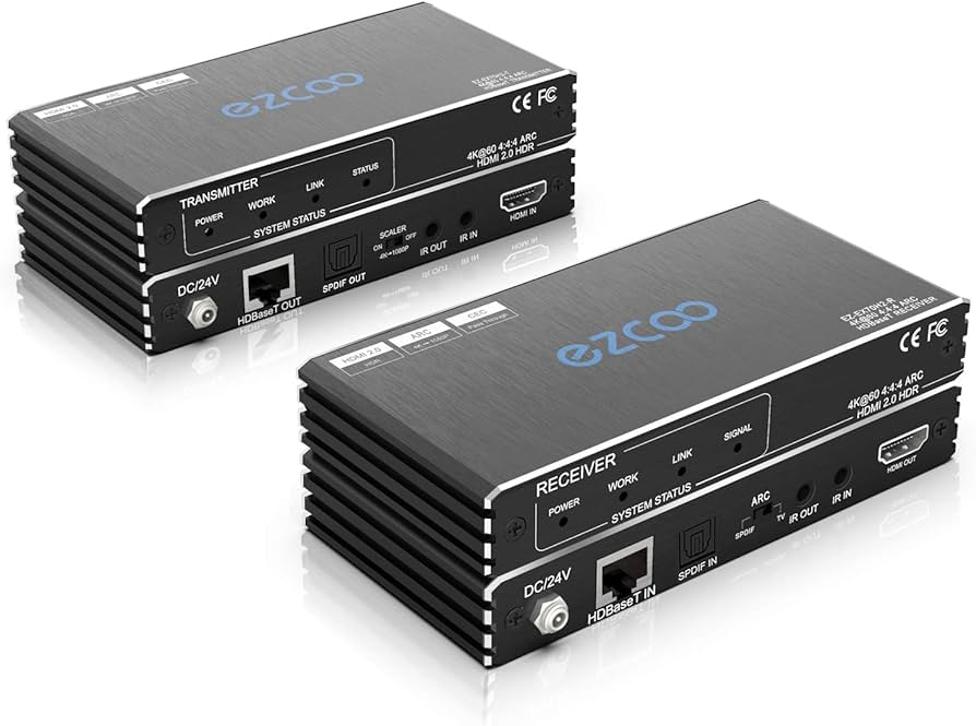 HDMI Extender ARC 4K 60Hz (4:4:4 8bit) HDR10 by Cat5e Cat6 with