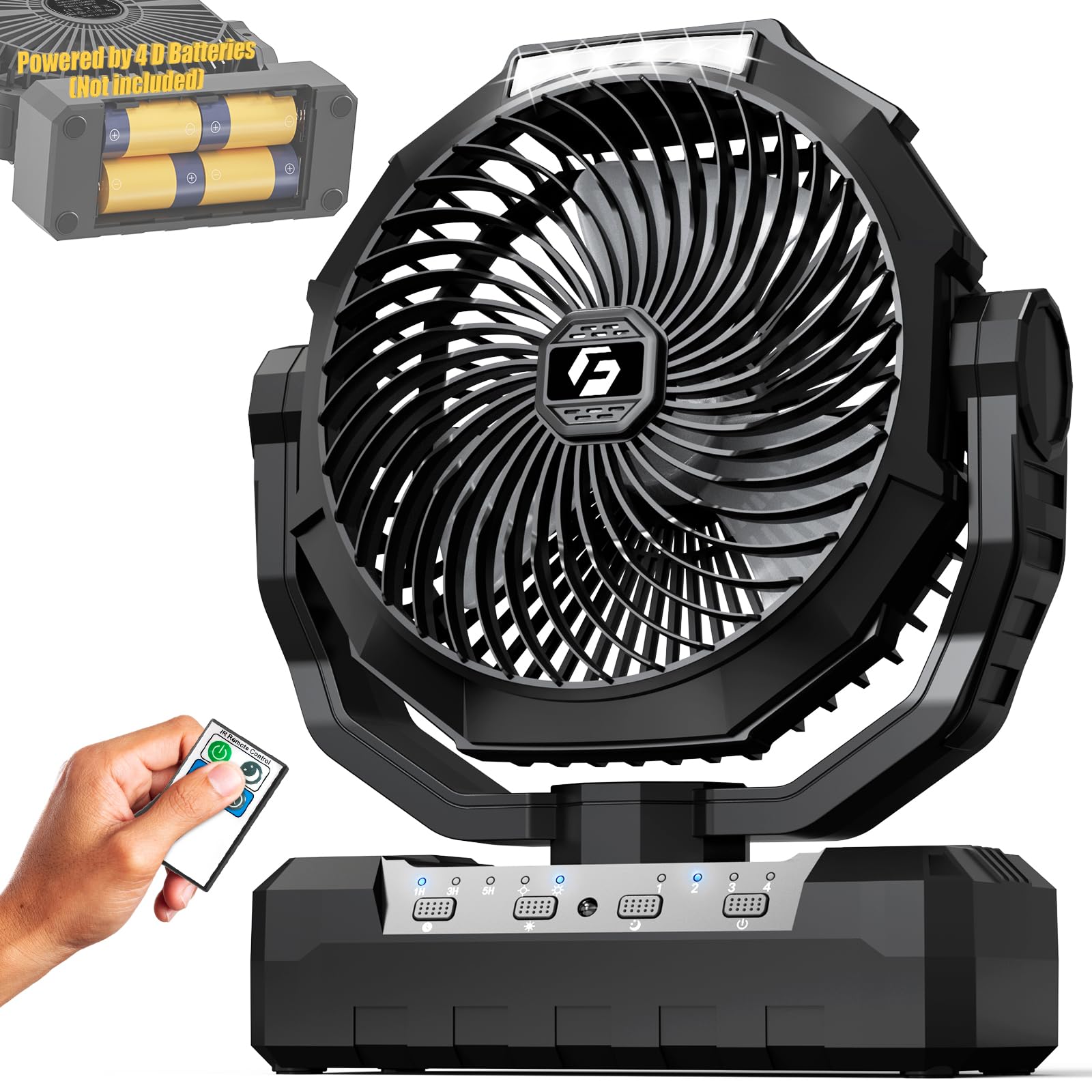 Amazon.com: Wavmill Battery Operated Fan [200H Max], 2 in 1 D-Cell