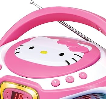 Amazon.co.jp: Hello Kitty CD Boombox with AM/FM Radio and LED