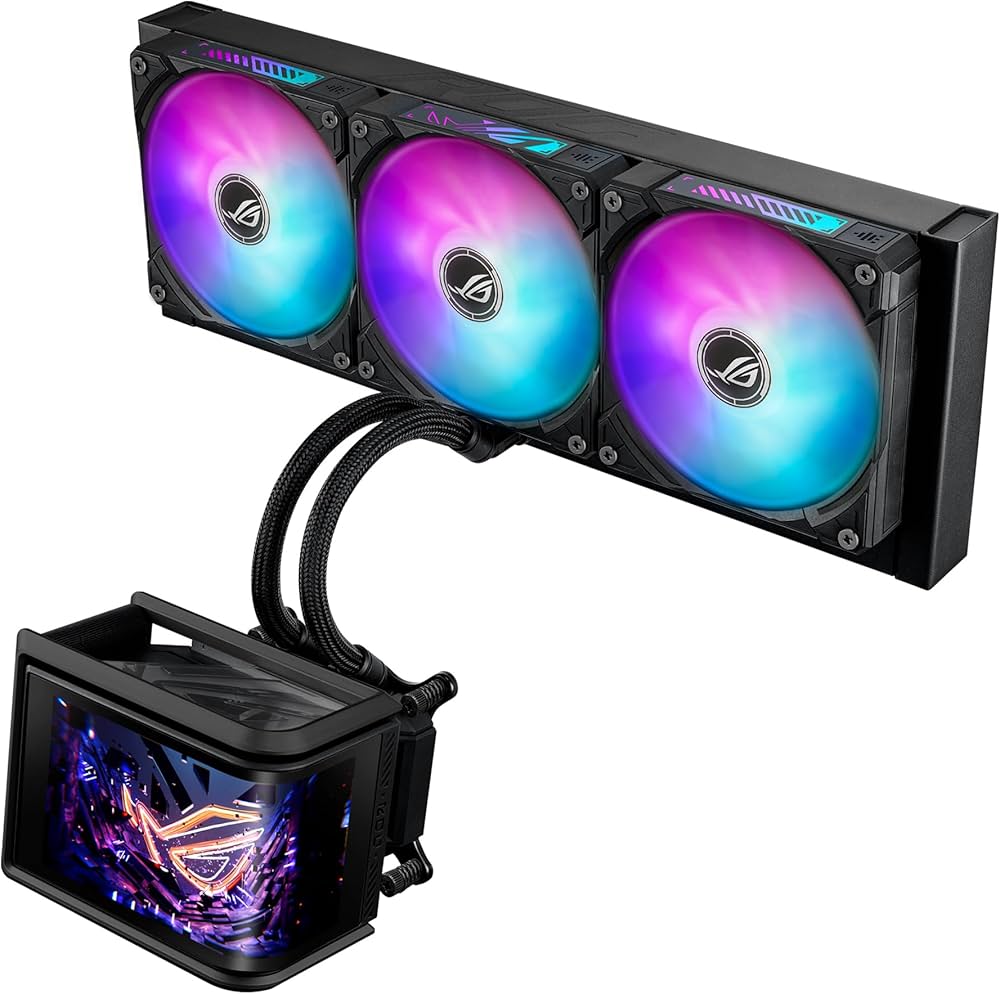 Amazon | ASUS CPUクーラー 360mm オールインワン AIO 水冷 ROG RYUO