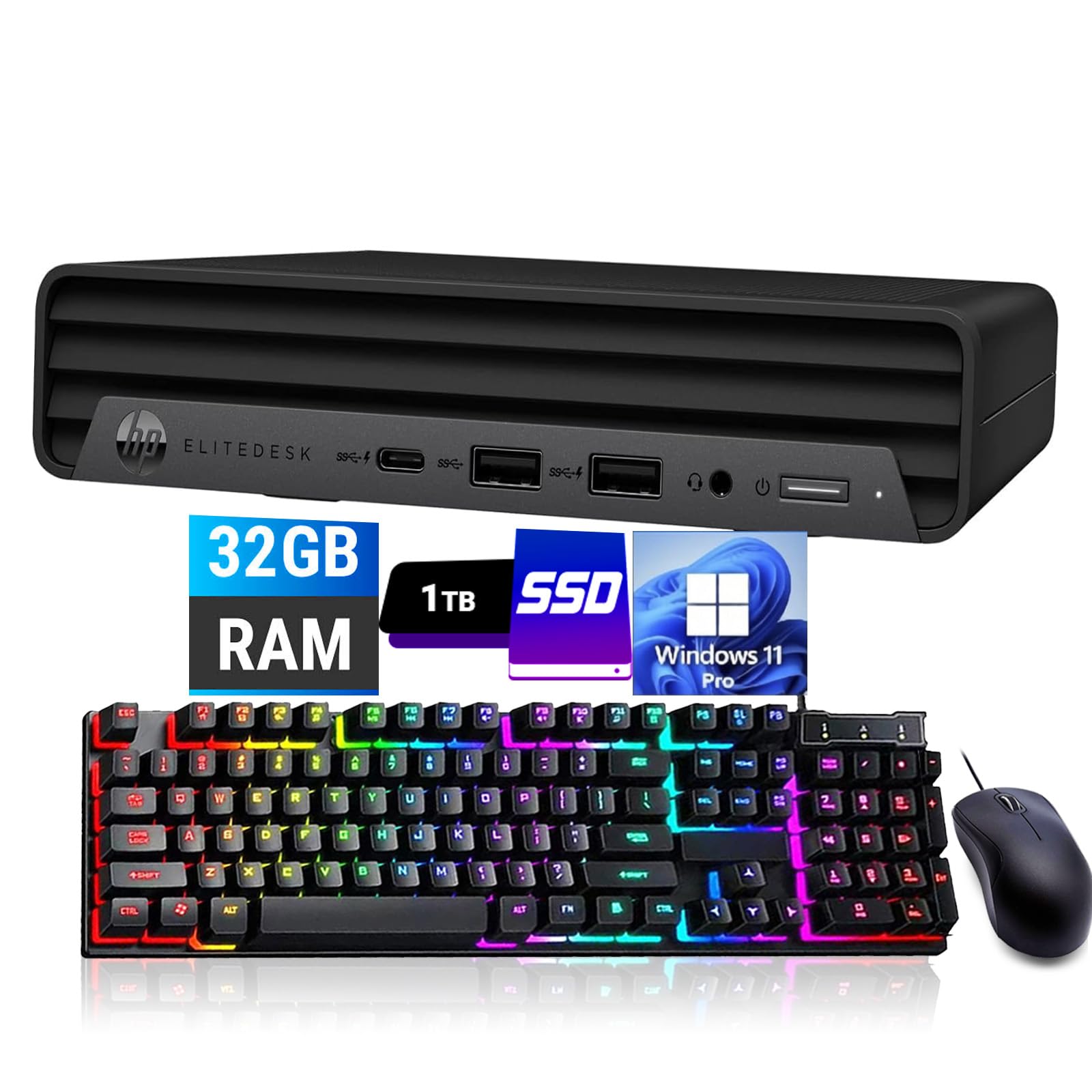 HP EliteDesk 800 G6 Business Mini PC Desktop Computer, Core i5