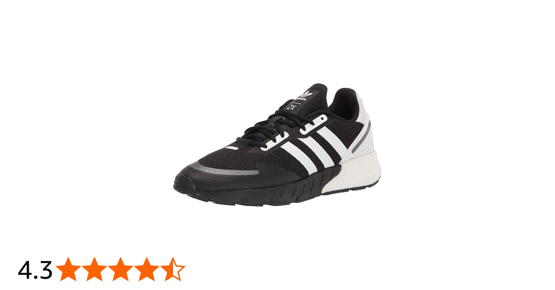 Amazon | adidas Originals Men's Zx 1K Boost Sneaker, Black/White