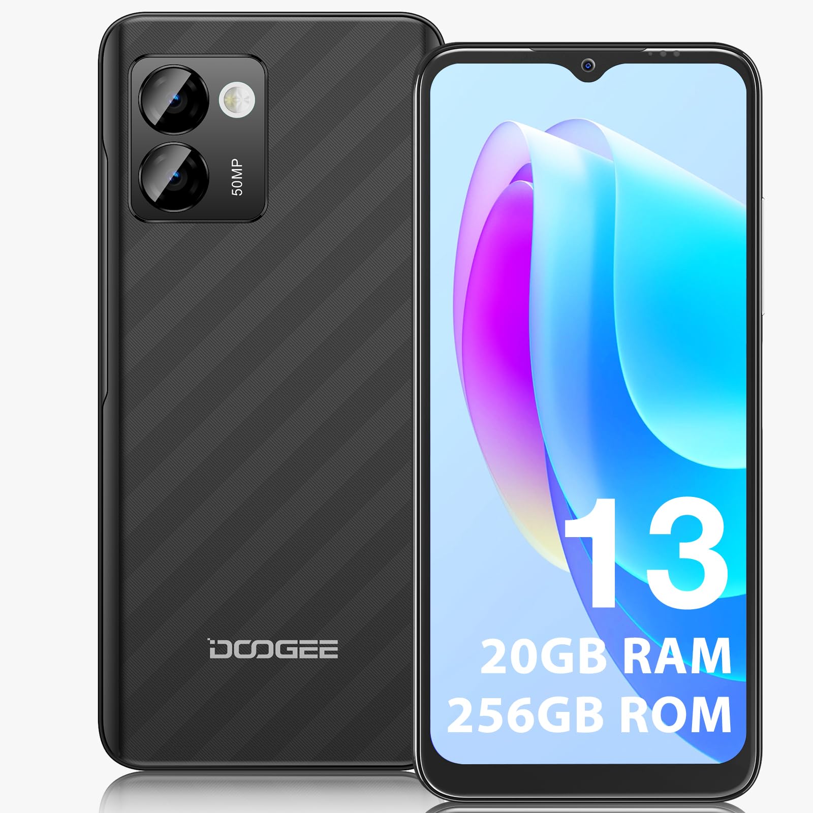 Amazon.com: DOOGEE N50 PRO Cell Phone,Android 13 Smartphone,20GB+