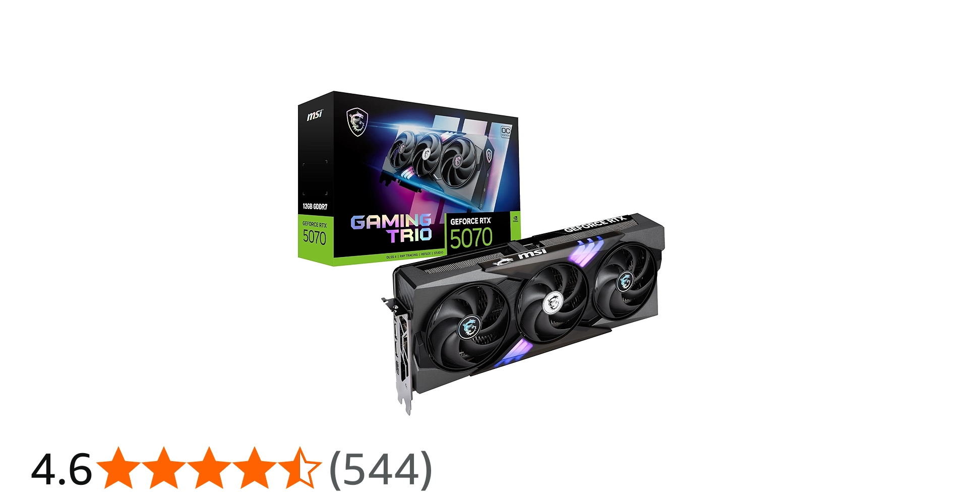 Amazon | MSI GeForce RTX 5070 12G GAMING TRIO OC グラフィックス
