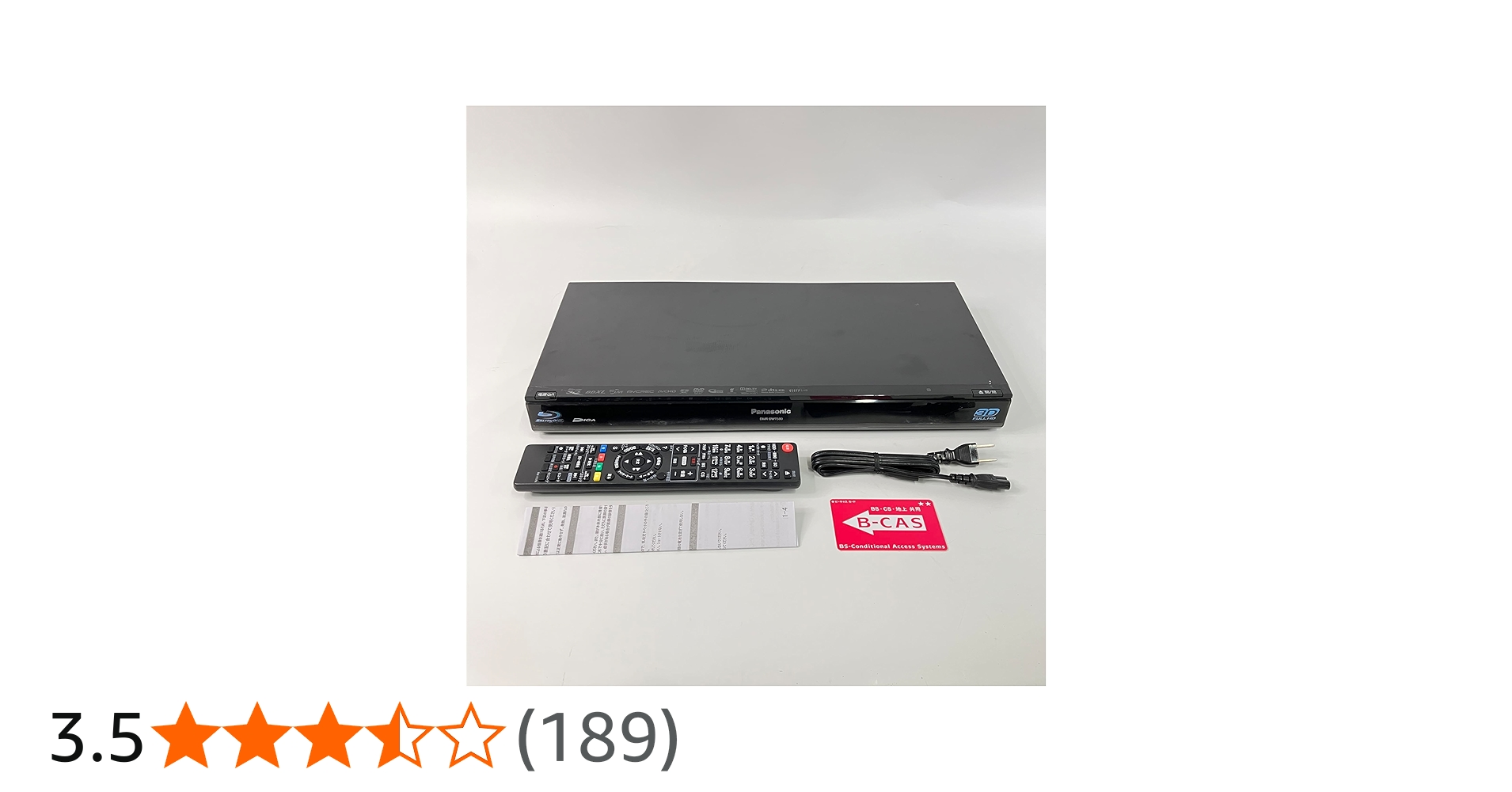 Amazon.co.jp: Panasonic DMR-BWT500-K 500GB 2 Tuner Blu-ray