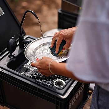 Amazon.co.jp: BOXIO ウォッシュ、ハンドポンプ付きモバイル洗面台