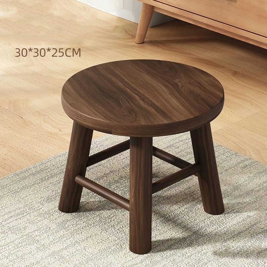 Amazon｜[SDGYS3G] 天然木 ミニスツール ブラウン ナチュラル無垢材 多