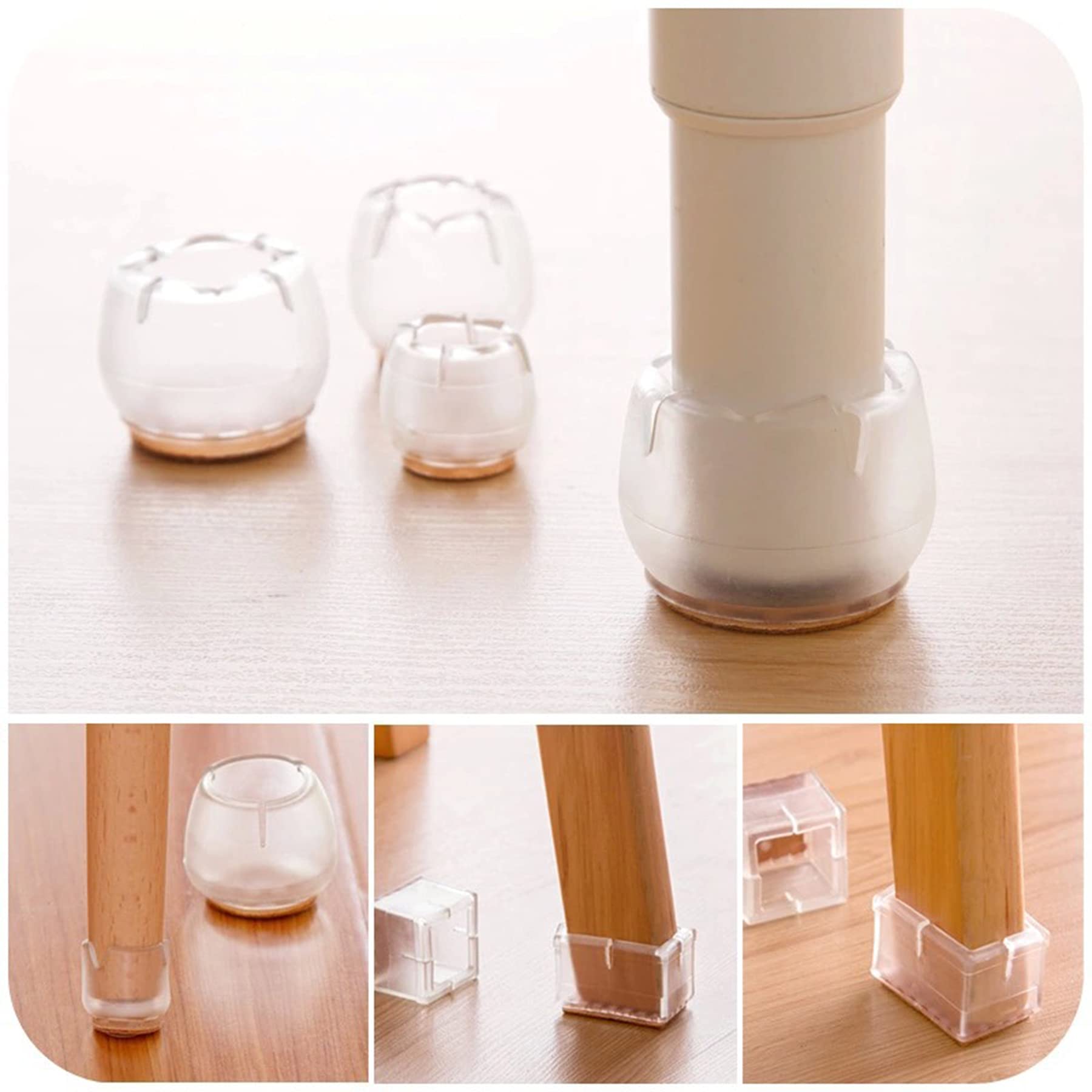 Amazon | Mukeyo 椅子脚カバー チュアーソックス 椅子あしキャップ