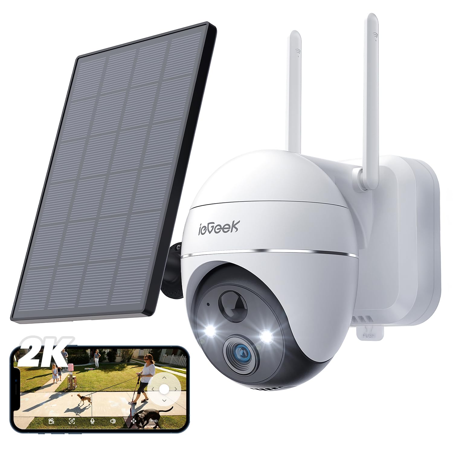 Amazon.com : ieGeek Security Camera Outdoor, 2K Wireless WiFi 360