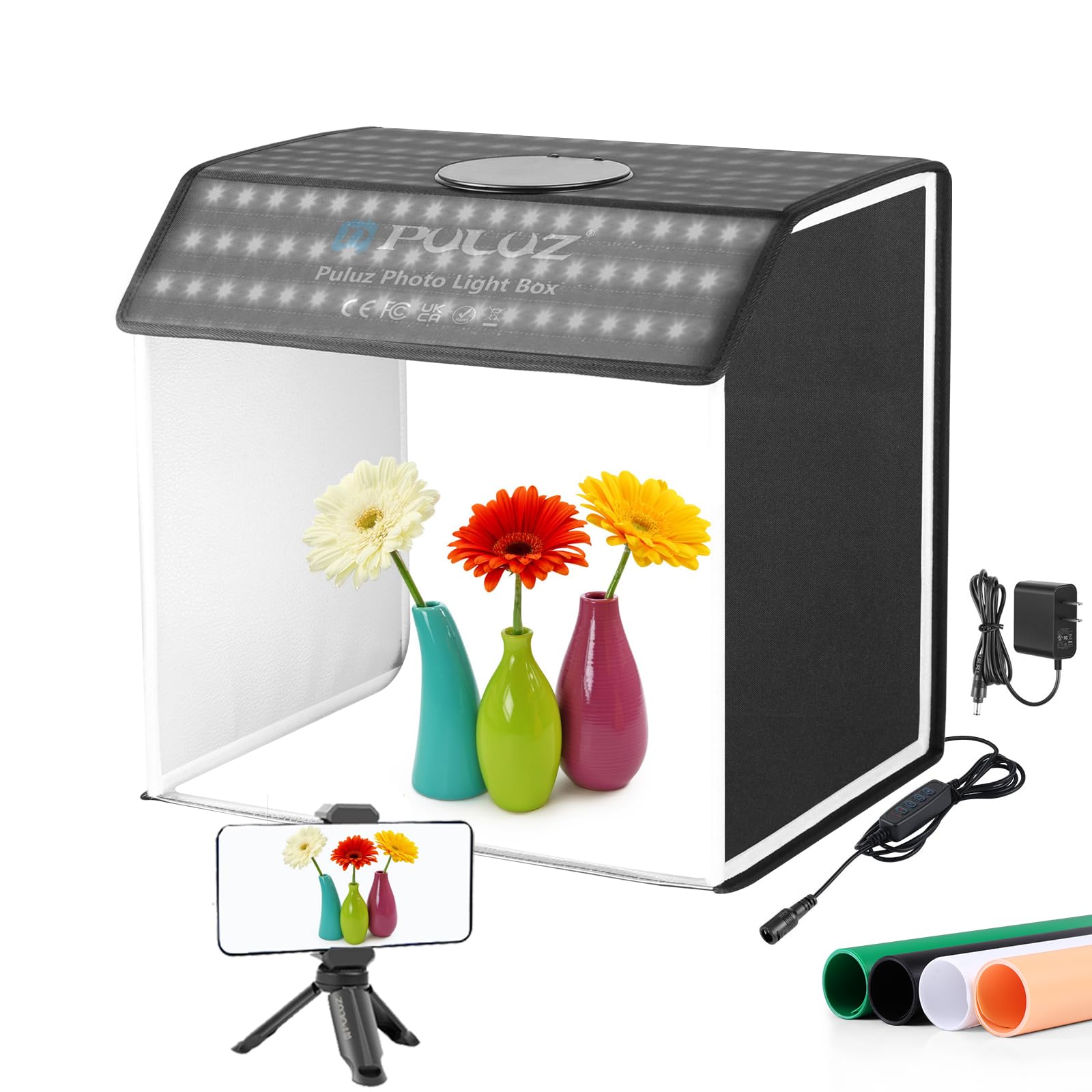 Amazon | PULUZ 撮影ボックス、長方形撮影用ライトボックスキット600D