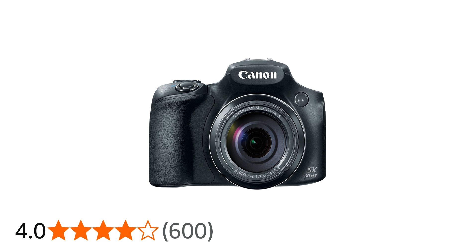 Amazon Canada: Canon PowerShot SX60 HS Advanced Digital Camera, Black
