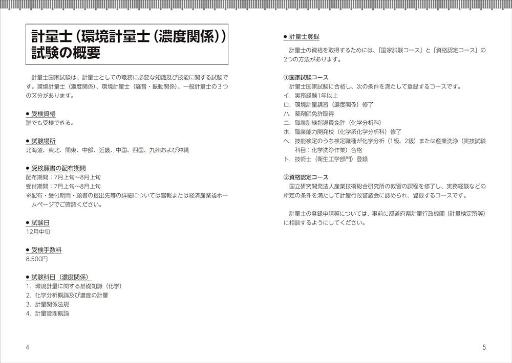Amazon.co.jp: 環境計量士(濃度・共通)合格テキスト&過去問 2023-2024