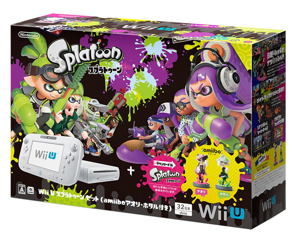 Amazon | Wii U スプラトゥーン セット (amiibo アオリ・ホタル付き