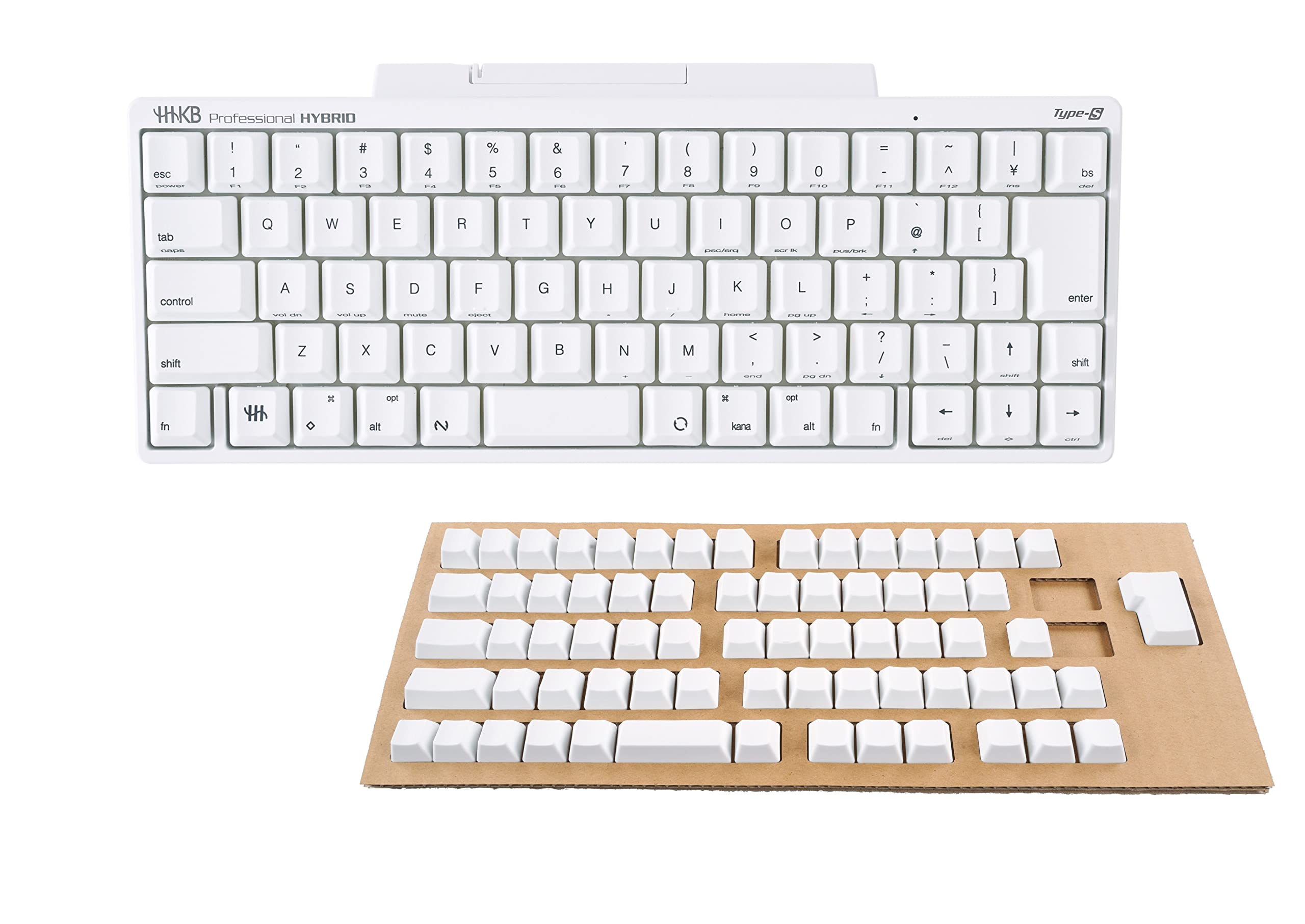 Amazon | HHKB Professional HYBRID Type-S 日本語配列／雪、無刻印