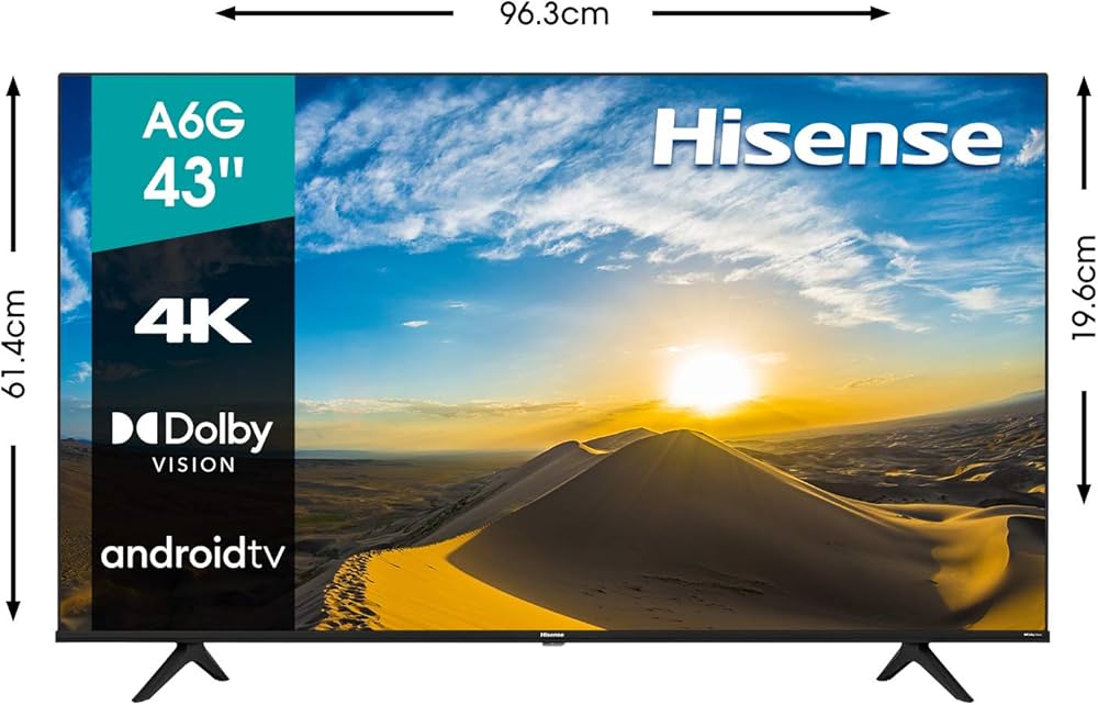 Amazon.com: Hisense 43A6G 43-Inch 4K Ultra HD Android Smart TV