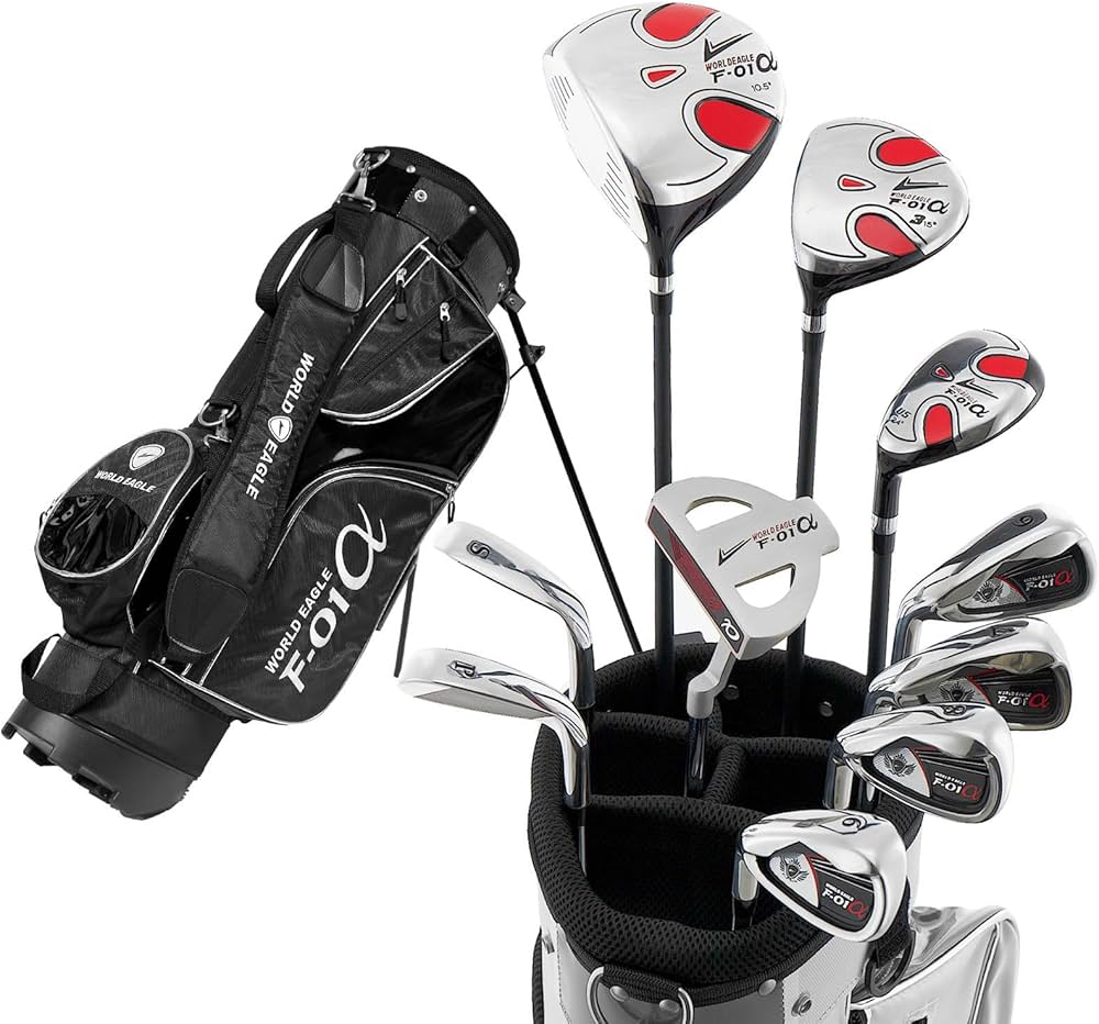 Amazon.co.jp: WORLD EAGLE F-01α メンズ ゴルフ クラブ フルセット
