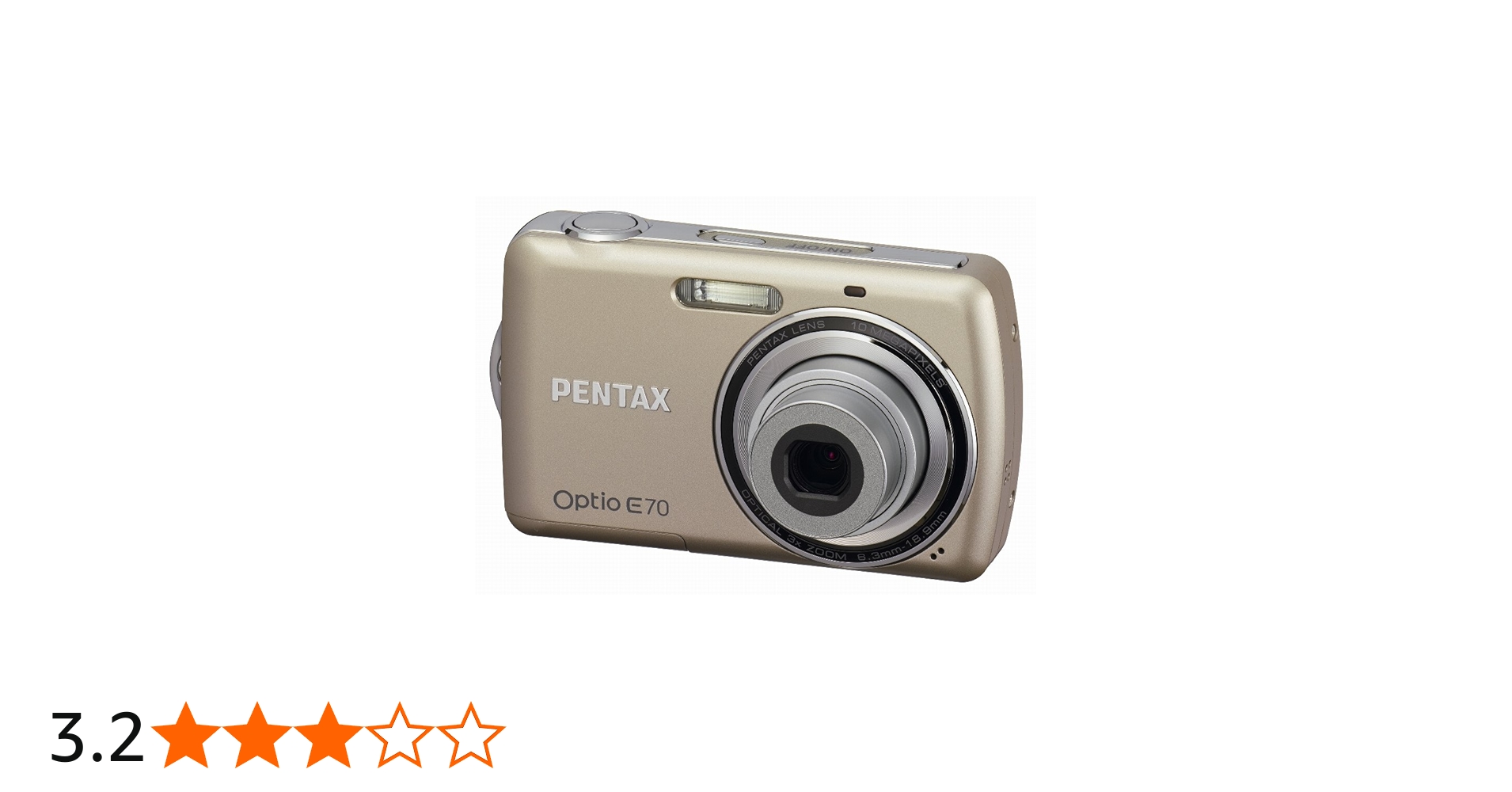 Amazon | PENTAX デジタルカメラ OPTIO (オプティオ) E70 シャンパン