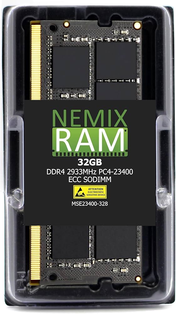 NEMIX RAM 32GB (1X32GB) DDR4 2933MHZ PC4-23400 2Rx8 1.2V CL21 260