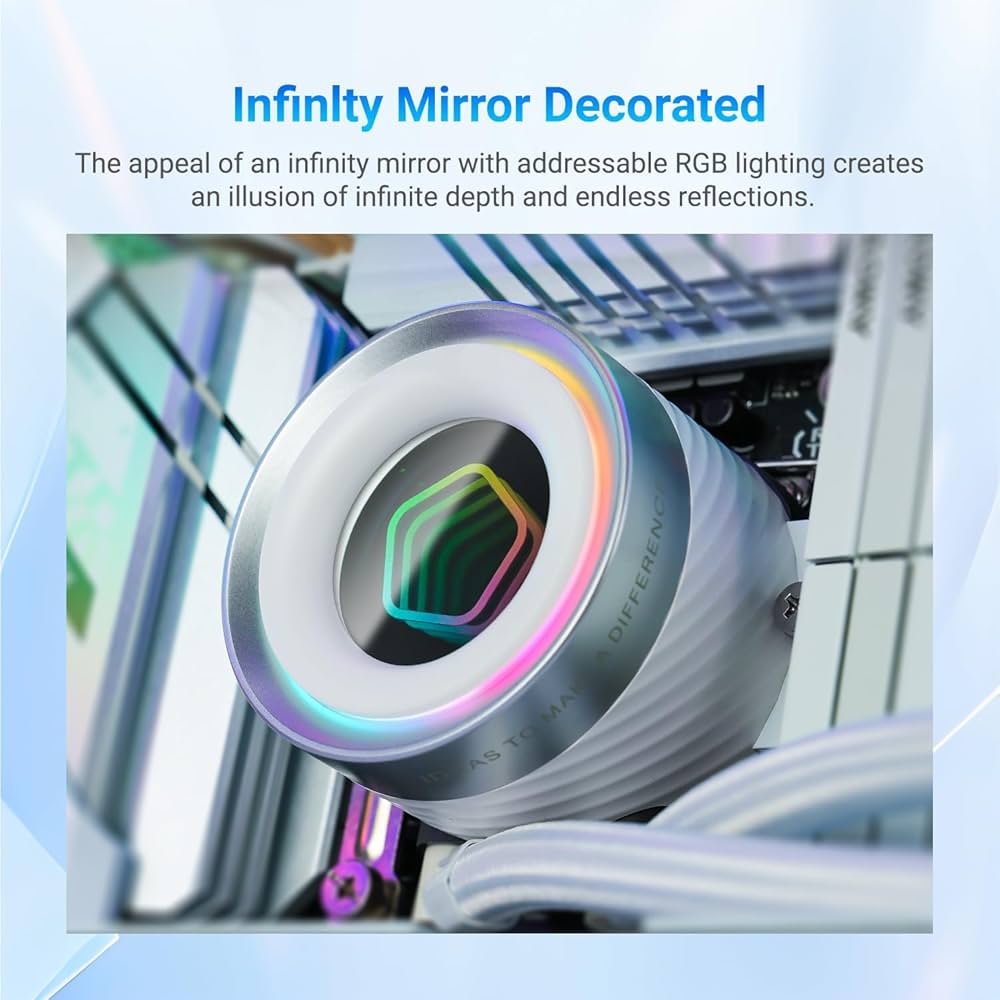 Amazon.co.jp: ID-COOLING FX360 INF ホワイト 360mm 液体CPUクーラー