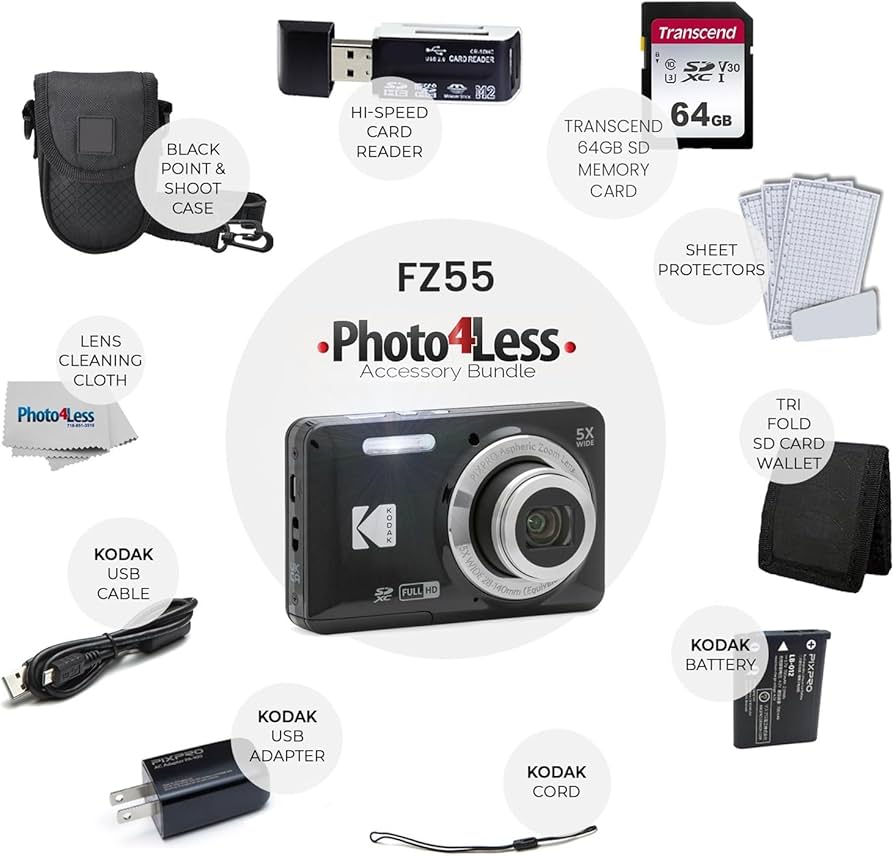 Amazon Canada: Kodak PIXPRO FZ55 Digital Camera (Black) + Black