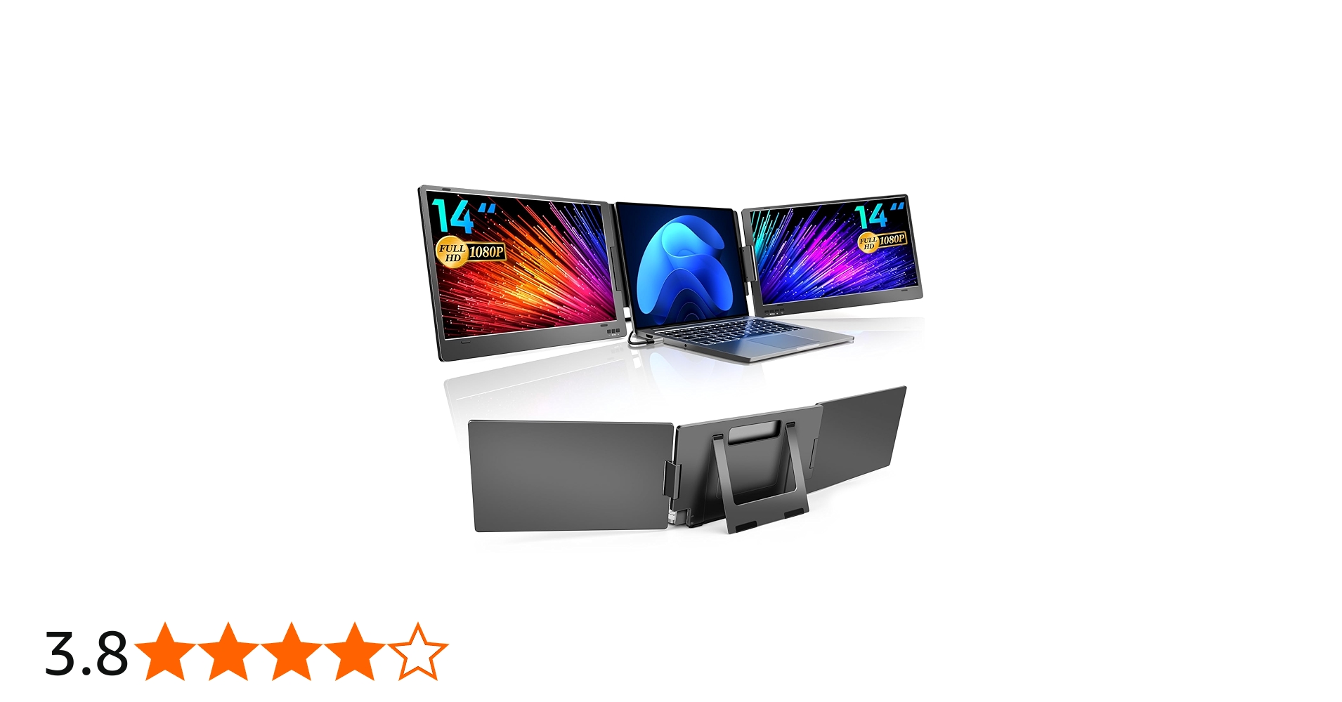 Amazon.co.jp: ROADOM 14インチ トリプルポータブルモニター 11.6