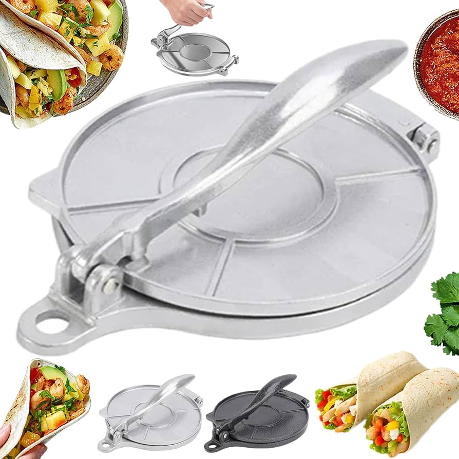 Amazon｜トルティーヤプレス 鉄 トルティーヤメーカー タコス プレス機
