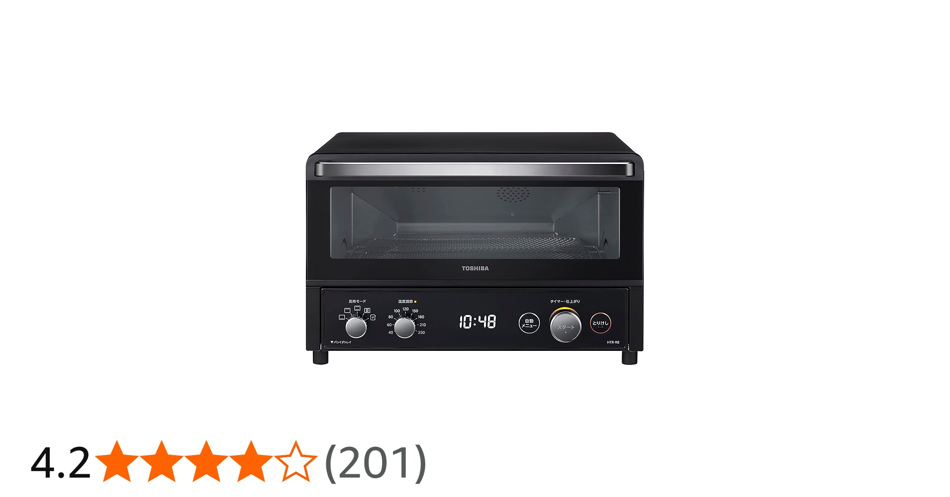 Amazon.co.jp: Toshiba HTR-R8(K) Toaster Oven with 4-Slice Capacity