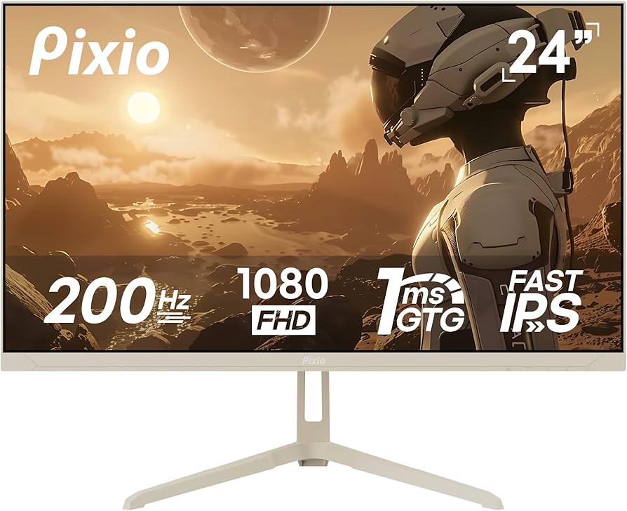 Amazon.com: Pixio PX248 Wave Beige 24 inch 200Hz Refresh Rate FHD