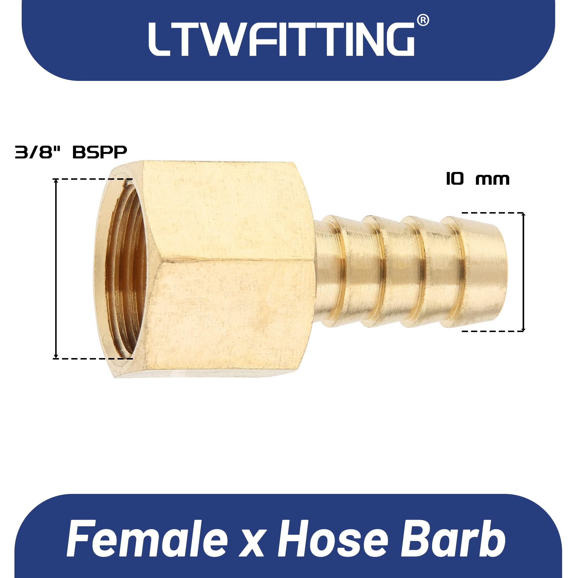 Amazon.co.jp: LTWFITTING ホースニップル タケノコジョイントメネジ G