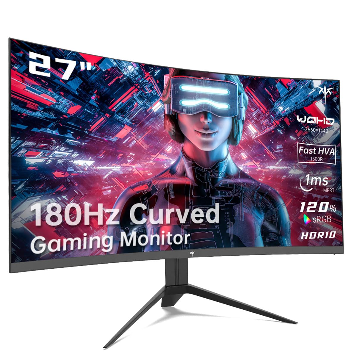 Amazon.com: KTC 27 inch Gaming Monitor, 1440P Curved Monitor