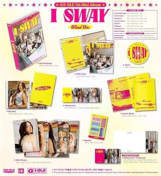 G) I-DLE 7th Mini Album [I SWAY] Photobook 3 SET Ver + (3 Folded