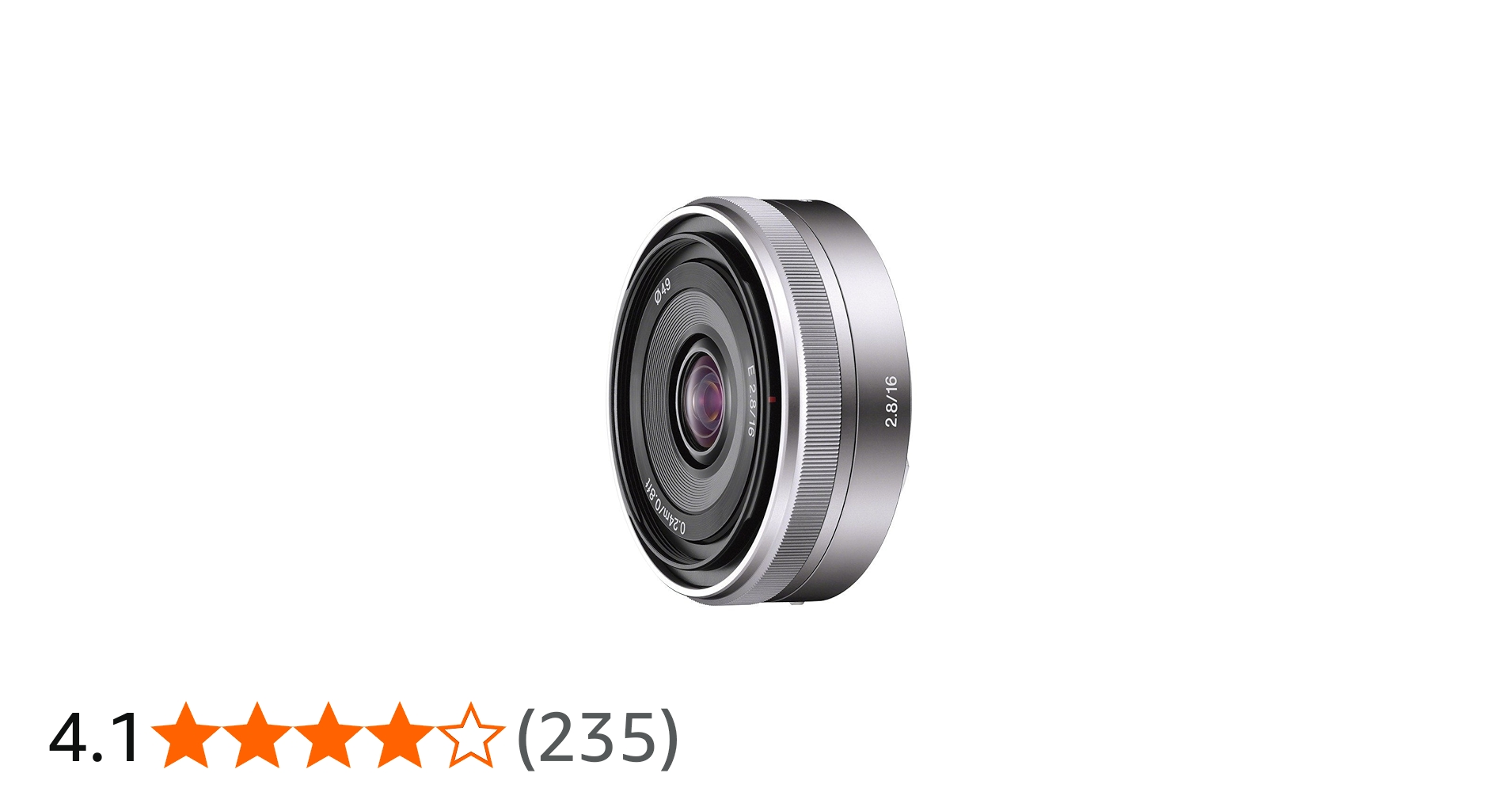 Amazon.co.jp: SONY 単焦点レンズ E 16mm F2.8 ソニー Eマウント用 APS