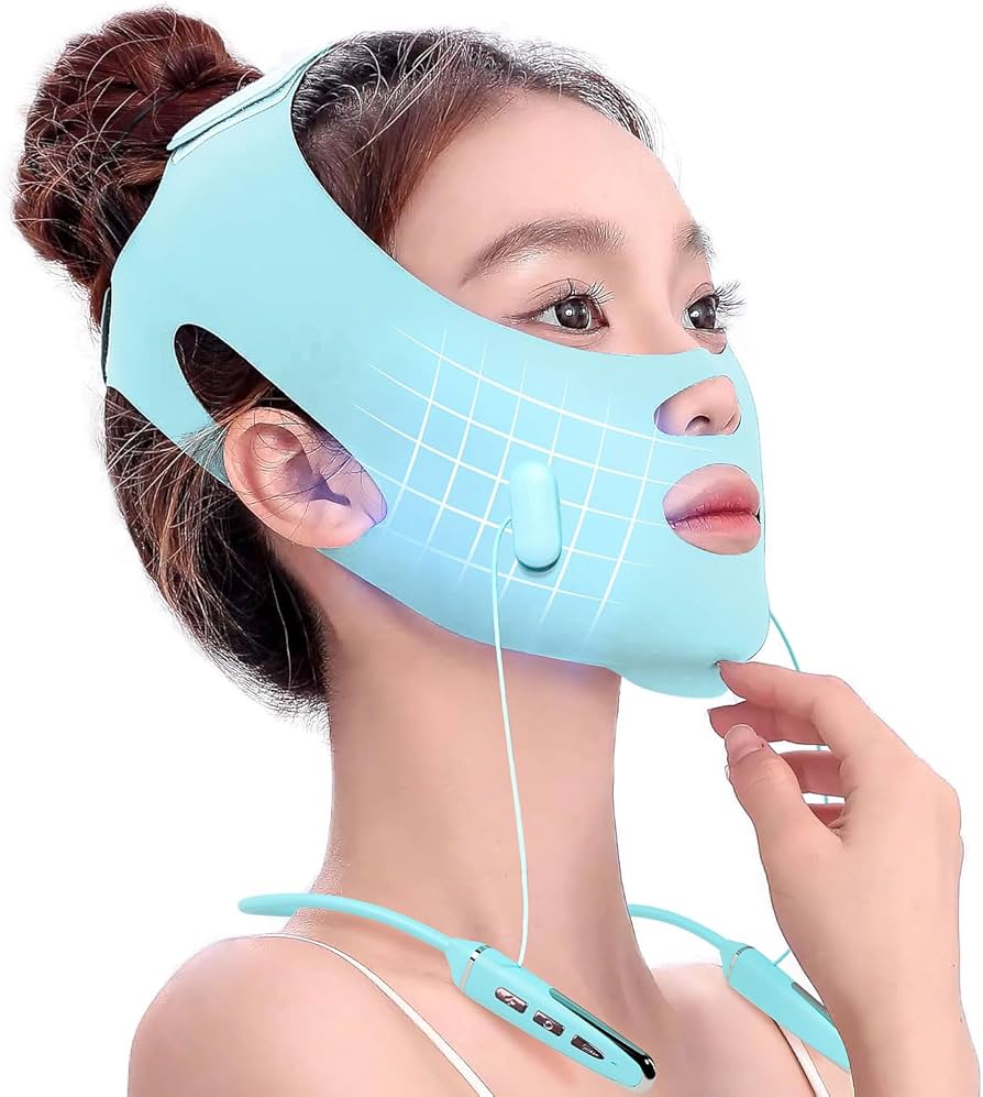 Amazon.co.jp: 美顔器 EMS 首掛け フェイスベルト V顔ベルト 5段階 4