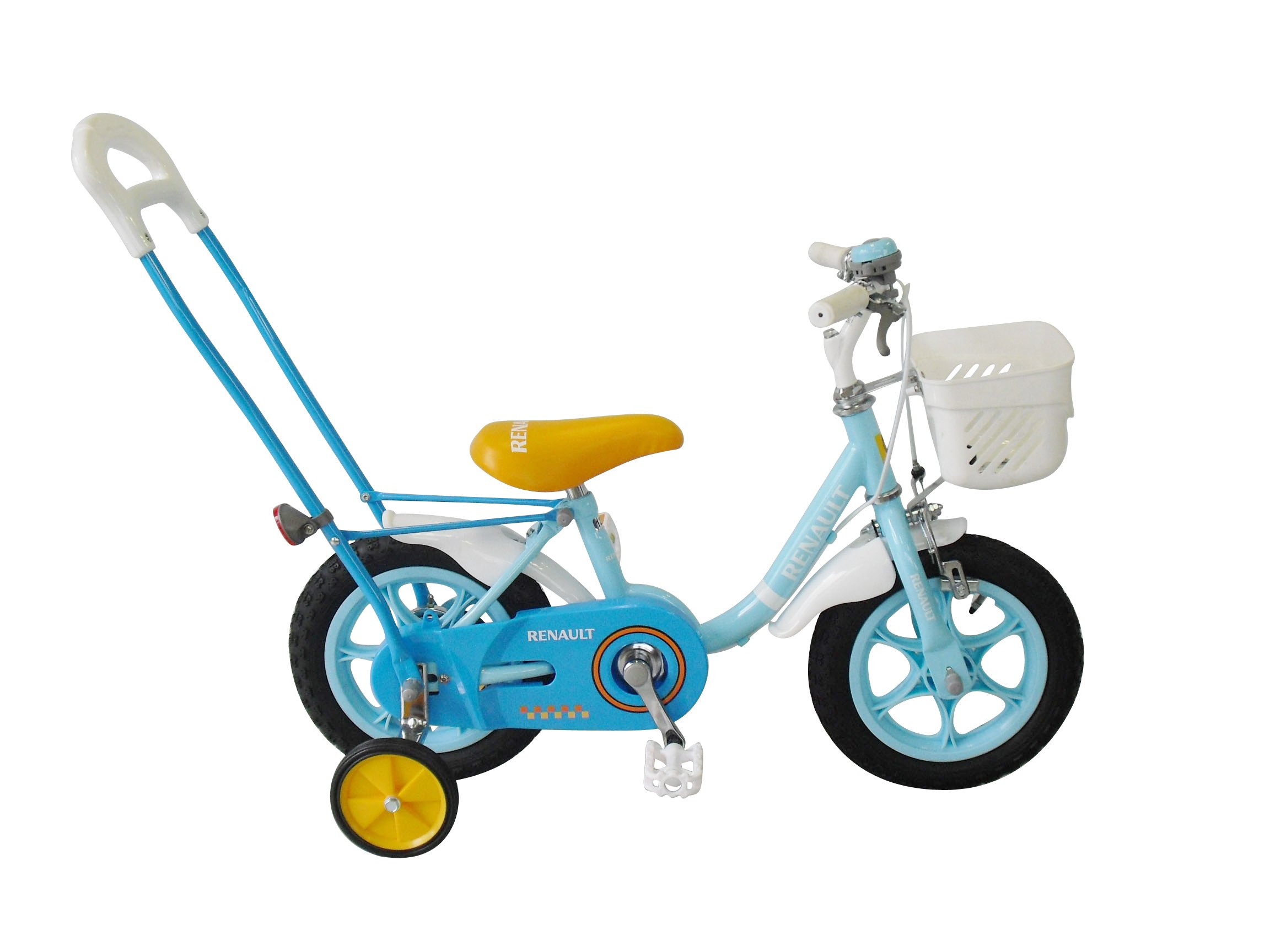 Amazon | RENAULT(ルノー) 12インチ 幼児車 ブルー 押し手棒付