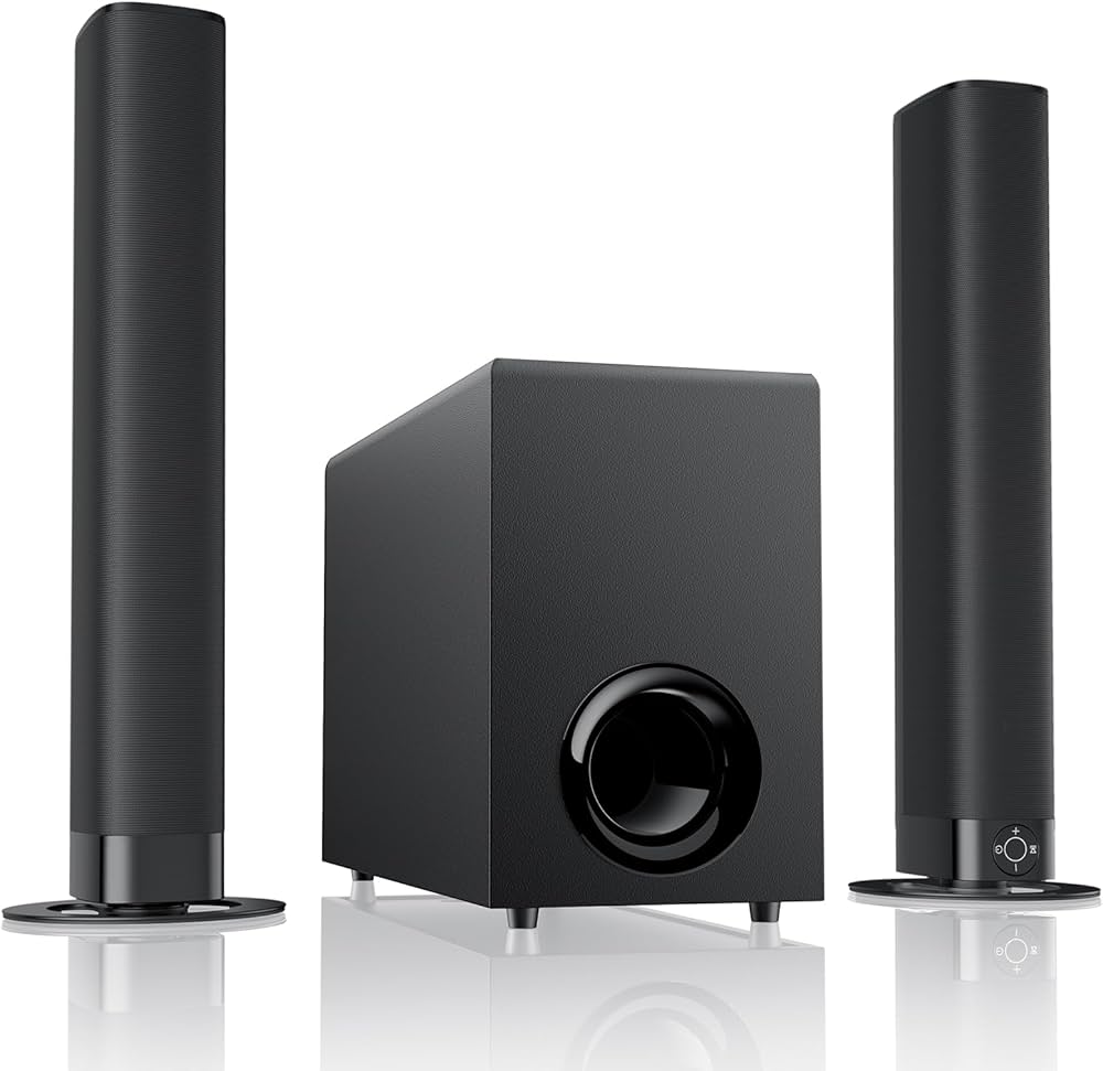 Amazon.co.jp: HolyCrab サウンドバー 着脱式 2 in 1 設計 分離型サブ