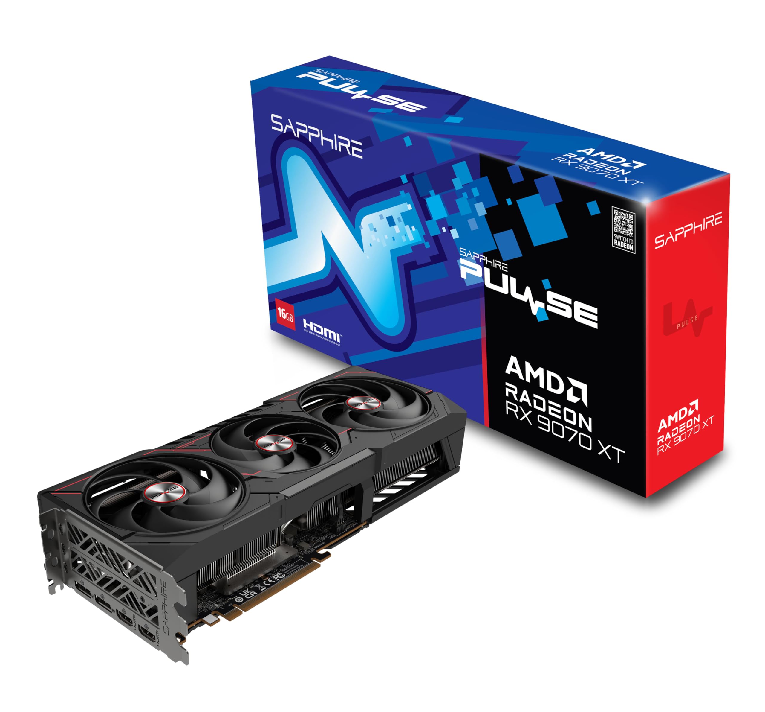 Amazon.com: Sapphire 11348-03-20G Pulse AMD Radeon™ RX 9070 XT