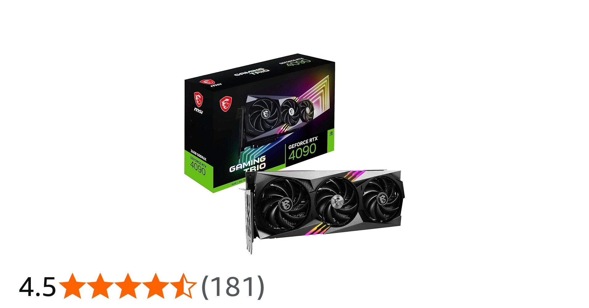 Amazon | MSI Gaming GeForce RTX 4090、24GB GDRR6X、384ビット