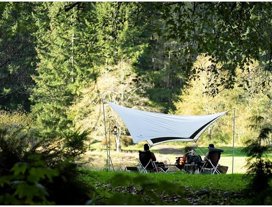 Amazon.com: Snow Peak Takibi Tarp Hexa Set Waterproof Campfire