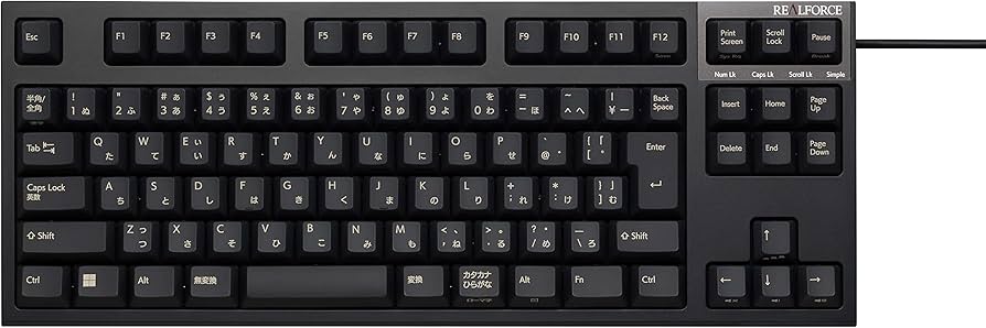 Amazon.co.jp: REALFORCE R3S キーボード 有線 テンキーレス 30g 日本