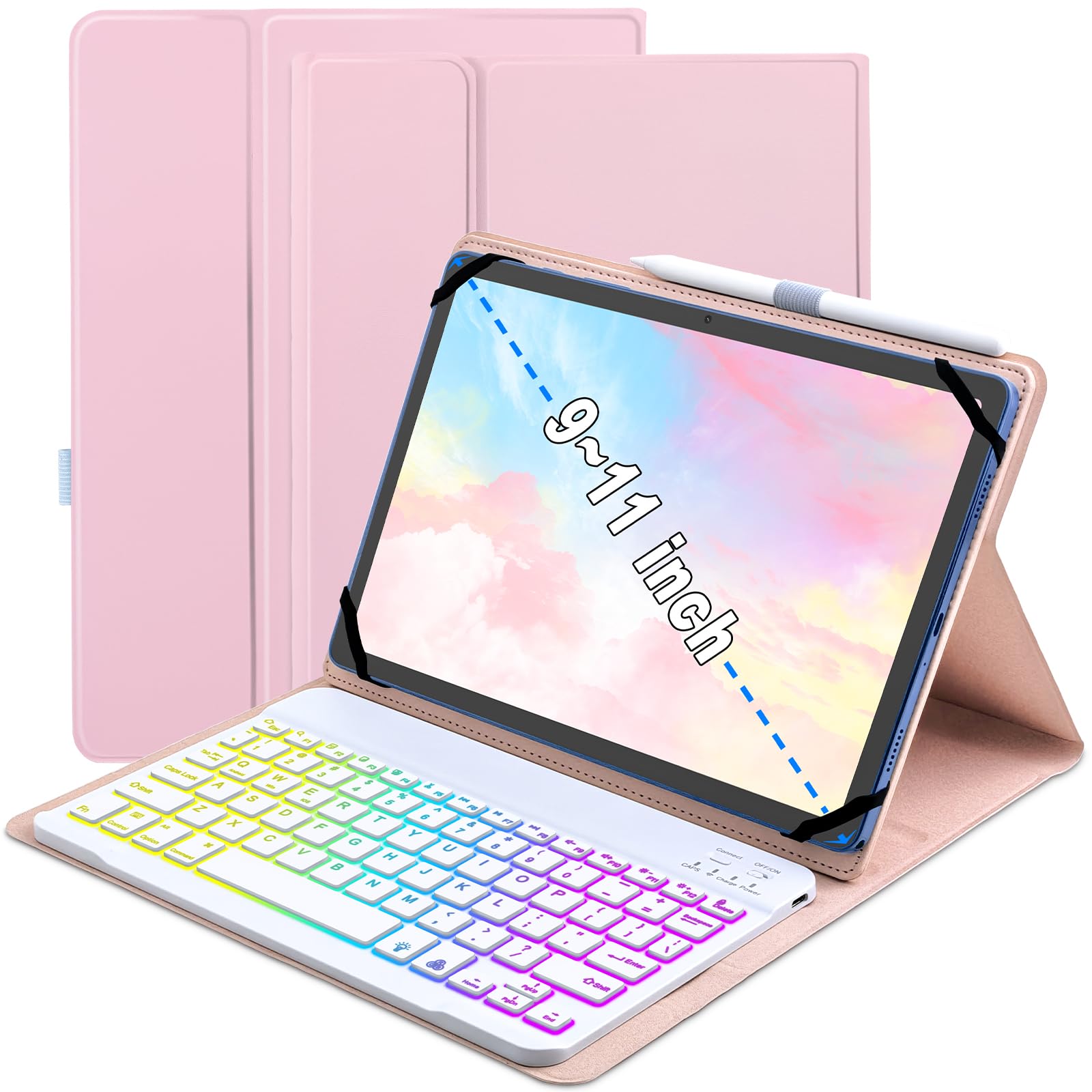 Amazon.co.jp: XCHYTECHER ユニバーサルタブレットキーボードケース