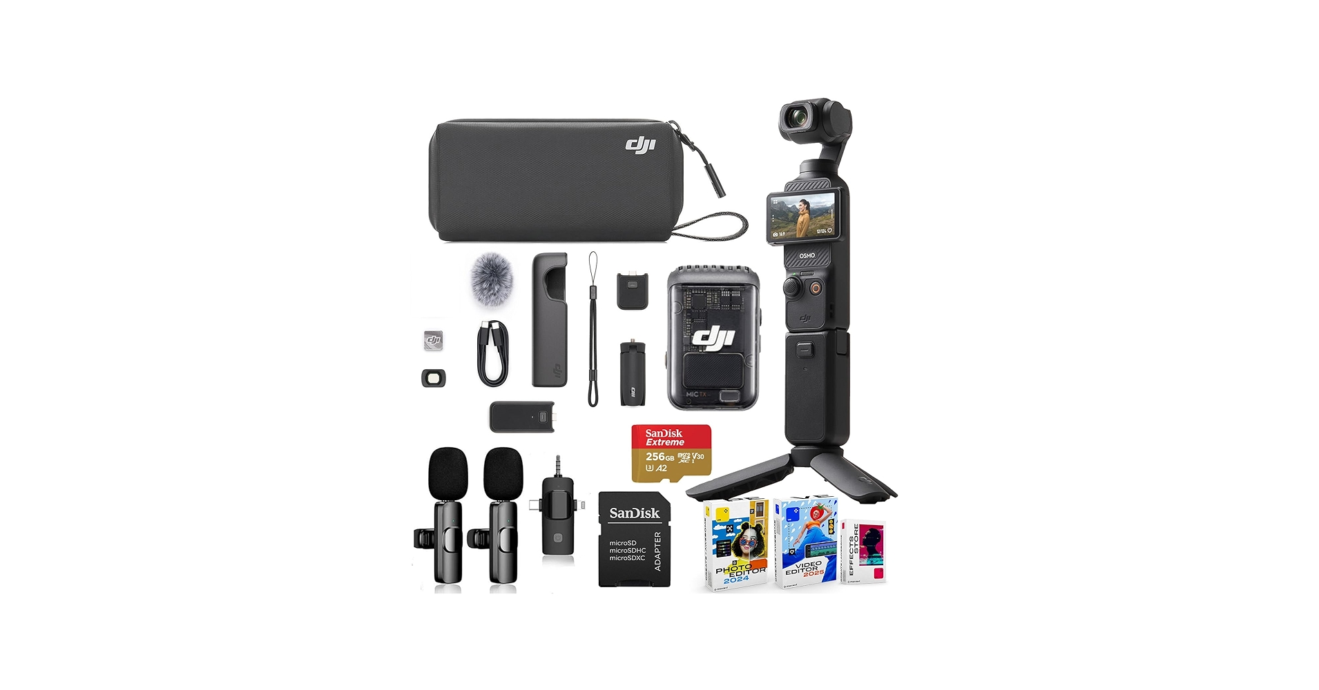 Amazon.com : DJI Osmo Pocket 3 Creator Combo Bundle with Clip-On