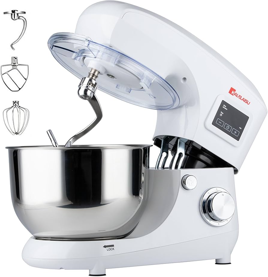 Amazon | KALELAISU スタンドミキサー 業務用ミキサー 5.5L大容量