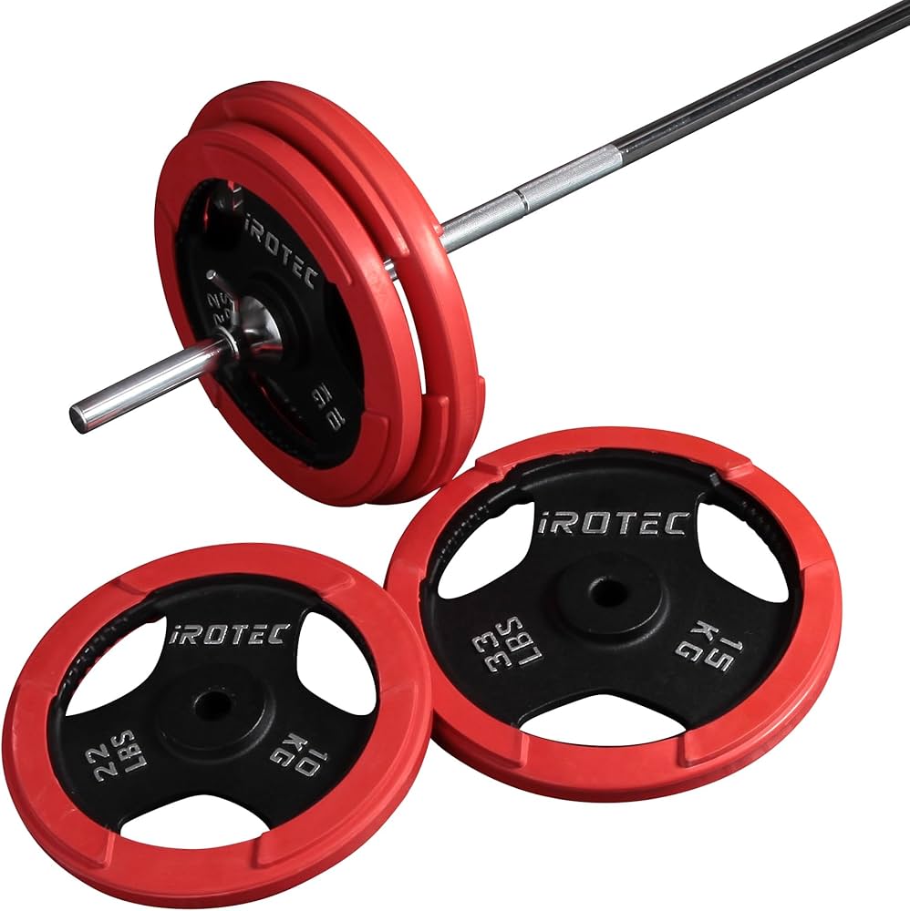Amazon | IROTEC（アイロテック）ラバーバーベル60KGセット / バーベル