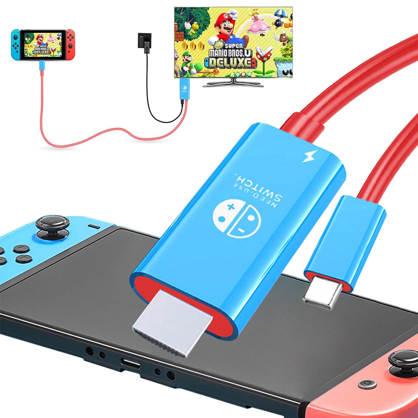 Amazon.co.jp: Switch ドック 交換ケーブル 4K&1080P解像度/TVモード