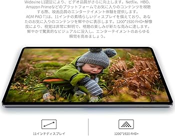 Amazon.co.jp: タブレット 11 インチ Android14 Widevine L1対応 8GB+