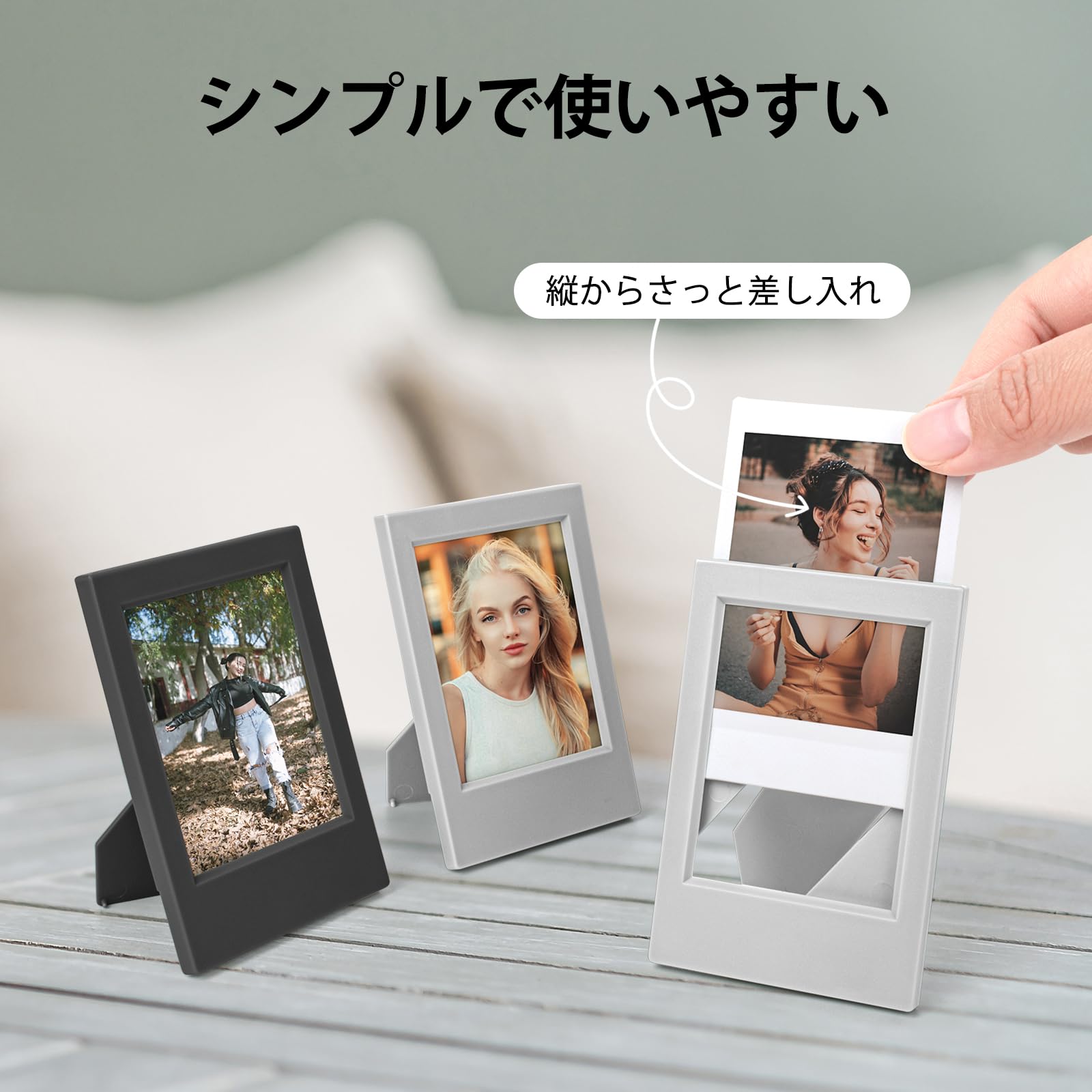 Amazon.co.jp: HIYQIN8個 - 2x3 miniフォトフレームセット クリア保護